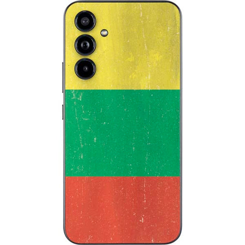Lithuania Flag Distressed Galaxy A54 5G Skin
